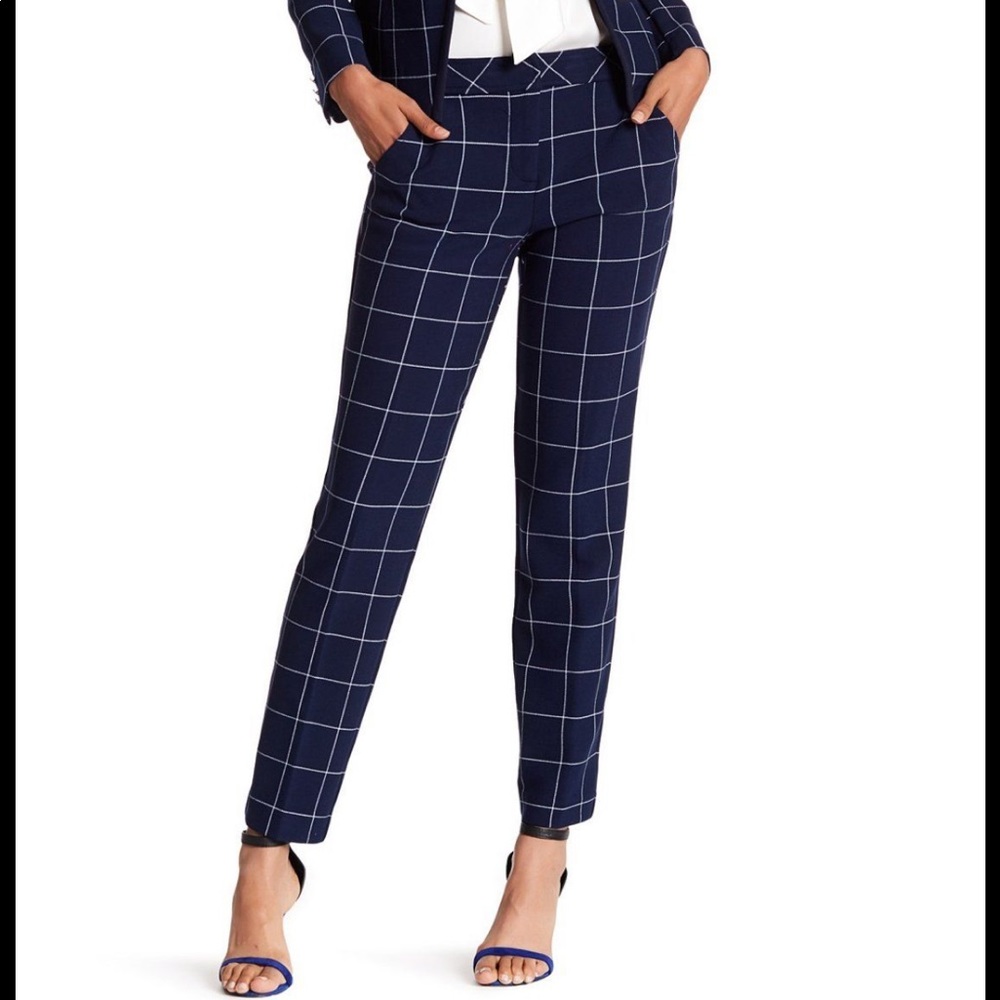 Trina Turk Elian Windowpane Skinny Pant
